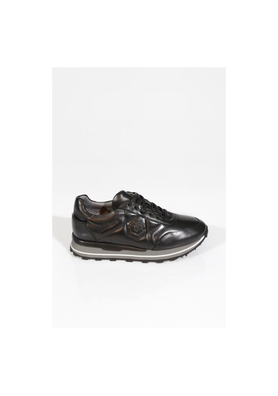 Dgn 6275 Erkek Bağcikli Sneakers Ayakkabi Siyah