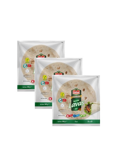 Untad Tortilla Lavaş 8 Li 560 Gr X 3 Adet