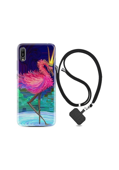 Samsung Uyumlu A7 2018 Kılıf Resimli Silikon Gri Mermer 1376