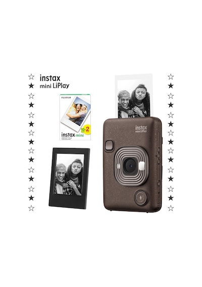 Instax Mini Liplay Hybrid  Fotoğraf Makinesi + 20 'li Film + Çerçeve Set