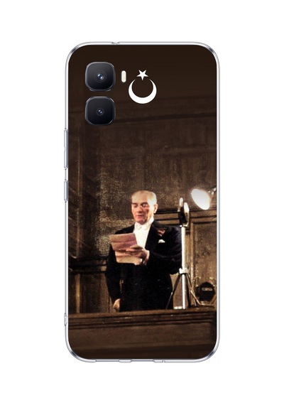 İnfinix Gt 50 Pro Uyumlu Atatürk İlk Meclis Konuşması Baskılı Silikon Kılıf Renkli