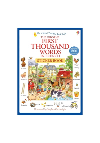First Thousand Words in French Sticker Book