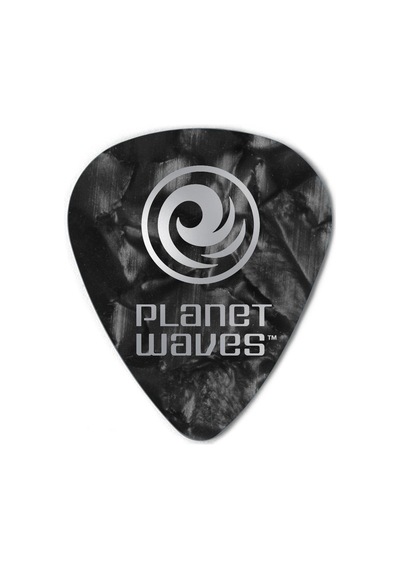 Planet Waves 1cbkp4-100 Selüloit Pena Black Pearl Medium 100'lü Paket Siyah Sedefli - Dengeli - Ekonomik