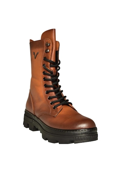 Fox Shoes V999049103 Taba Hakiki Deri Kadın Postal Bot Taba-hakiki Deri
