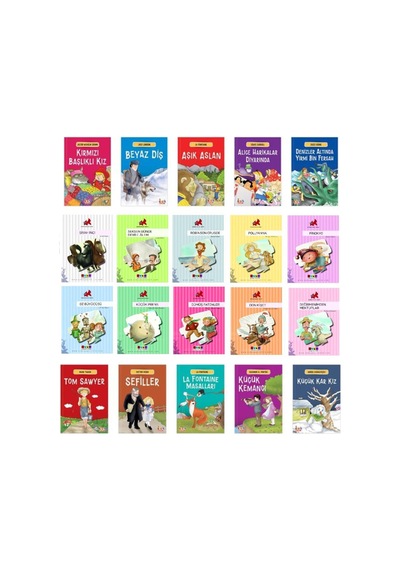 4. Sınıf 100 Temel Eser 20 Kitap Set Eğiten- Efsane