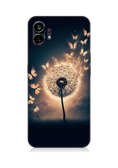 Nothing Phone 1 Üfleyen Çiçek Desenli Silikon Kılıf