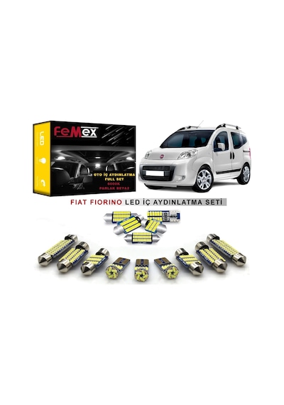 Fiat Fiorino Led İç Aydınlatma Ampul Seti Femex Parlak Beyaz