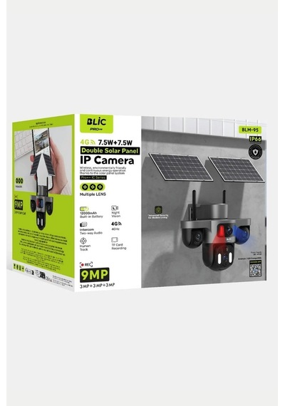 Miaxtreme 9mp Çift Solar Panel 7.5wx2 3 Senkron Lens Ip66 Sertifikalı Sensör Takip Yoosee Türkçe Solar Kamera
