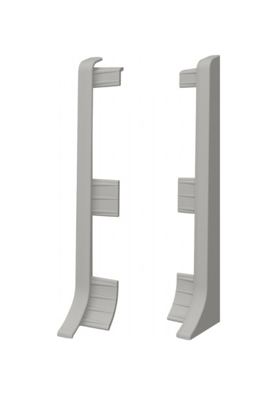 Linela Pvc Süpürgelik Gri - Lnl414 Bitiş Kapağı Aksesuarı 1 Paket - 2 Adet