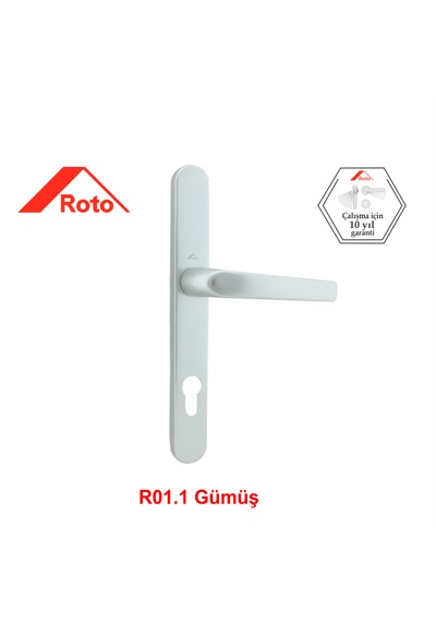 35/85 Pimapen Kilitli Kapı Kolu Gümüş