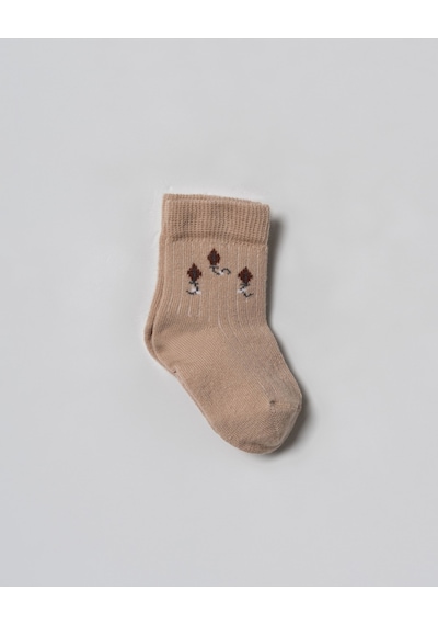 Babycosy Organic Wear Premium %100 Organik,6 Lı Bebek Çorap Doğal Ton,pamuklu,yenidoğan Çorap,0-24 Ay Çok Renkli