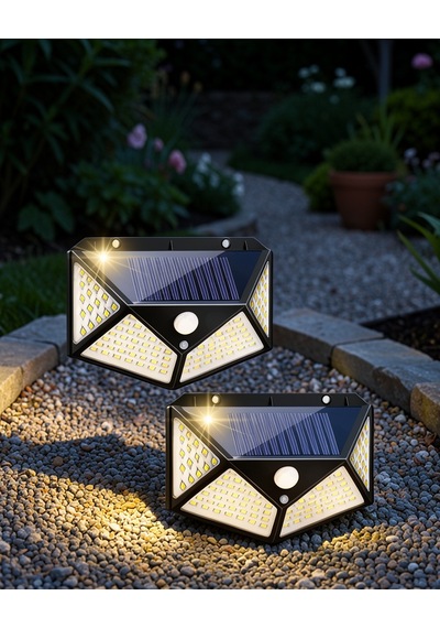 Solar Işıklandırma Sensörlü Bahçe Lambası Uczyx100lamba3