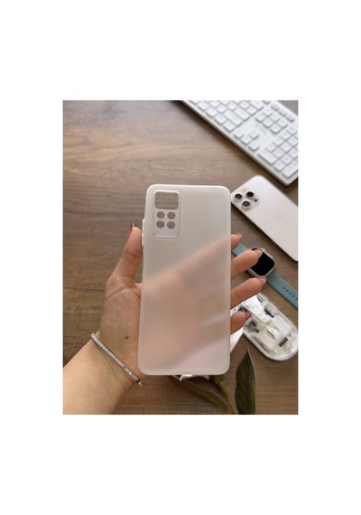 Redmi Note 11 Pro 4g Uyumlu Süper İnce Mat Ultra Thin Silikon Kılıf Buzlu Siyah