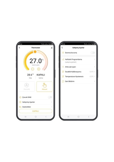 Lexroo Wifi Kablolu Akıllı Oda Termostatı Tuya Ve Smart Life Uyumlu