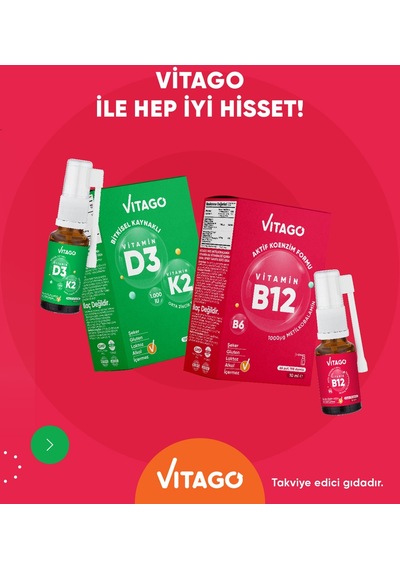 Vitago Vitamin D3 Vitago B12