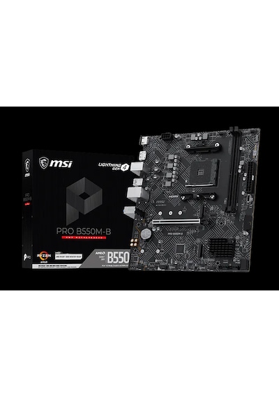 Msı Mb Pro B550m-b Am4 Ddr4 4600 Oc Hdmı Dp 2x M.2 Usb 5gbps Matx