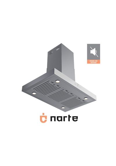 Narte HI30190W 90 CM Beyaz Ada Tipi Davlumbaz