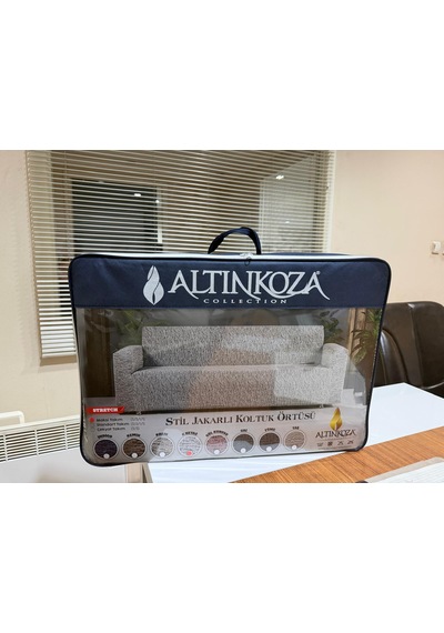 Altınkoza Still Jakarlı Streç Maxi Takım Koltuk Örtüsü / Modern / Lüx / 1.kalite 3+3+1+1 Taş