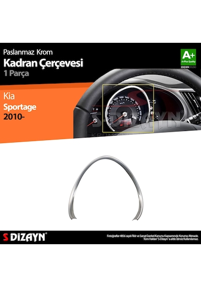 S-Dizayn Kia Sportage Krom Kadran Çerçevesi 2010-2014
