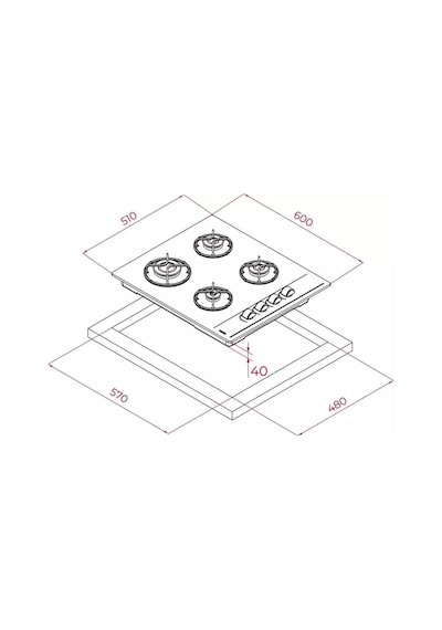 Teka Chef 4 HAK 625 ST - GBC 64002 KBC ST - ATV 60 PRO ST Gri Ankastre Set