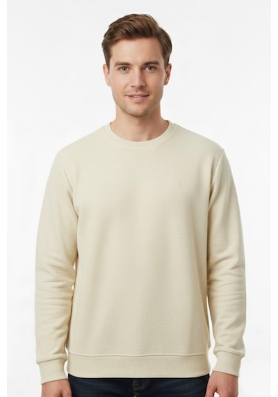 Dynamo Erkek Sıfır Yaka Selanik Sweatshirt Regular Kalıp Bgl-st04926 Krem Dynamo Erkek Sıfır Yaka Selanik Sweatshirt Regular Kalıp Bgl-st04926 Krem