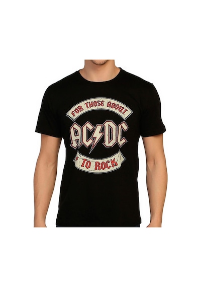 Bant Giyim - Ac/Dc Siyah Erkek T-Shirt Tişört