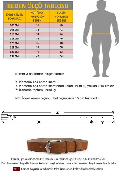 Walkenzo Smt-4408 Erkek Hakiki Deri Klasik Kot Kemeri Siyah