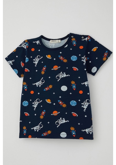 Breeze Erkek Bebek Şortlu Pijama Takımı Galaksi Temalı Astronot Desenli 9 Ay-3 Yaş, Lacivert Breeze Erkek Bebek Şortlu Pijama Takımı Galaksi Temalı Astronot Desenli 9 Ay-3 Yaş, Lacivert