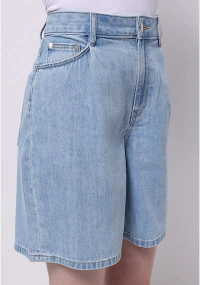 Colin's Colins Loose Fit Yüksel Bel Düz Kadın İndigo Jean Şort Cl1075192 Q1.v1 Dn44391 Denim