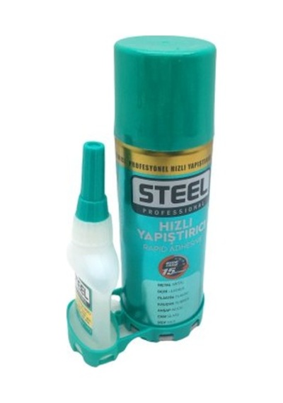 Steel Ck-5401 Hızlı Yapıştırıcı 200ml+35gr Brüt Mdf-ahşap-metal-deri-kauçuk-plastik-cam