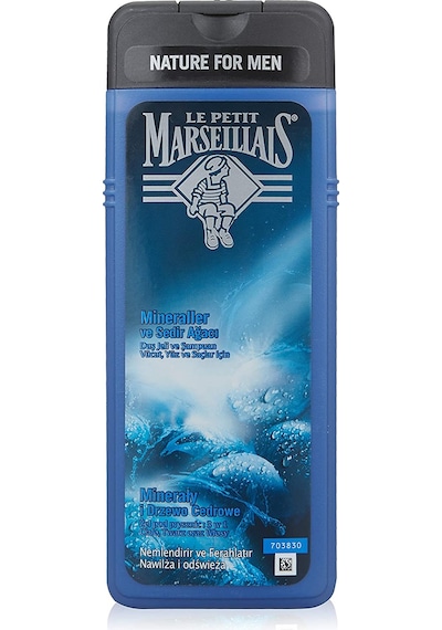 Le Petit Marseillais Nature Men Serisi Mineraller ve Sedir Ağacı Duş Jeli ve Şampuan 400 ML