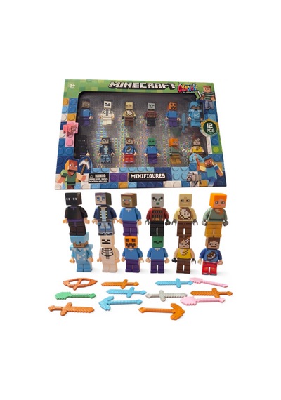 12 Model Figür Oyuncak Minecraft