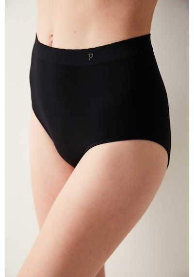 Penti Basic Yüksek Bel Siyah Slip Külot
