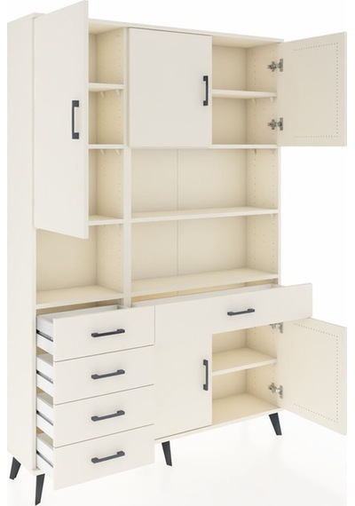 Arges Dolap 9 Raflı 5 Çekmeceli 5 Kapaklı 132x30x195 Aytaşı-a... Aytaşı Arges Dolap 9 Raflı 5 Çekmeceli 5 Kapaklı 132x30x195 Aytaşı-a... Aytaşı