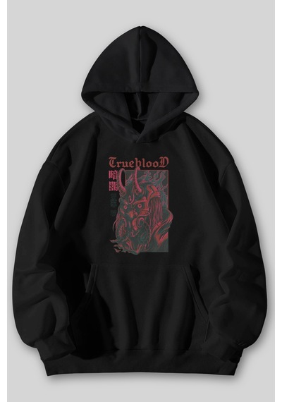 Harmandar True Blood Baskılı Unisex Siyah Gri Kanguru Cepli Kapüşonlu Sweatshirt Hoodie SiYAH Harmandar True Blood Baskılı Unisex Siyah Gri Kanguru Cepli Kapüşonlu Sweatshirt Hoodie SiYAH