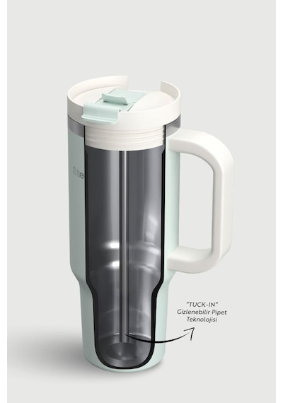 Stevig 2 Moods Tuck-in Tumbler Sızdırmaz Çelik Termos 900 Ml Sprout Green St-240 Su Yeşili