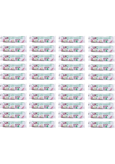 Lixo Büyük Boy Çöp Torbası 65x80 Cm 10lu Rulo x 40 Paket 400 Adet