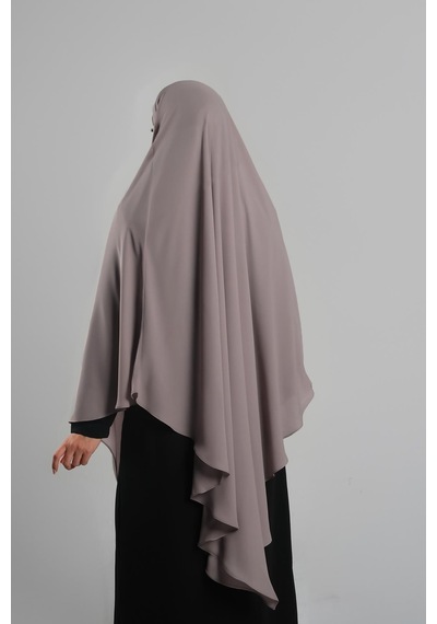 Hürrem Bone Vizon Pratik Hazır Geçmeli Tesettür Eşarp Krep Bağcıklı Sufle Hijab 2313 10