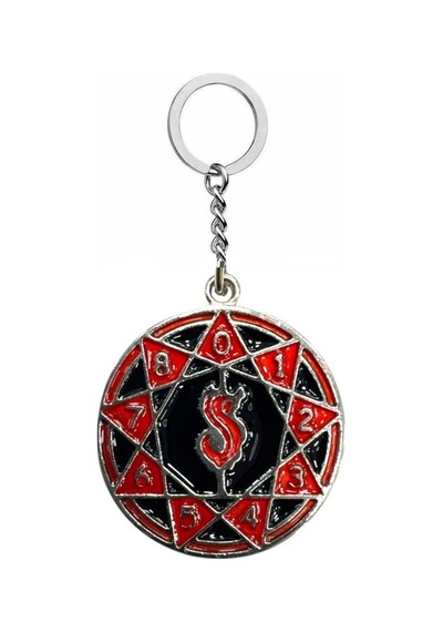 Slipknot Kırmızı Metal Logo Anahtarlık Rock & Heavy Metal Unisex Aksesuar