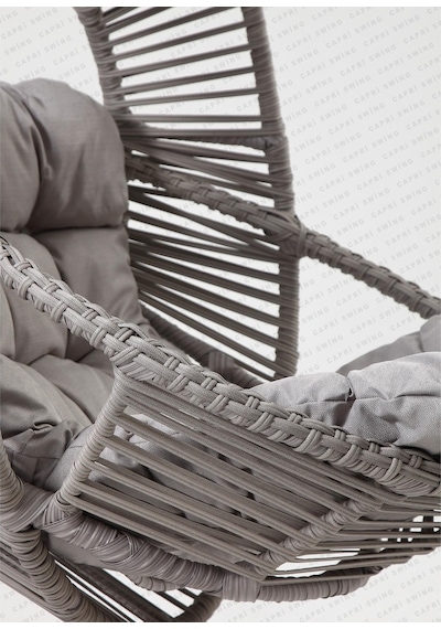 Capri Swing Nobel Tekli Rattan Bahçe Balkon Salıncağı 001