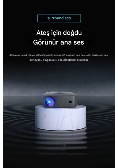 Wearfitpro X1 Android Projektör Otomatik Odaklama 2.4g 5g Wifi Led Lamba 1080p Hd Akıllı Projeksiyon Cihazı