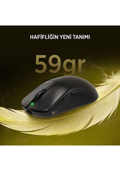 James Donkey Jdm11 Paw3311 12.000dpı Triple Mode Kablolu/bluetooth/2.4g Siyah Gaming Mouse