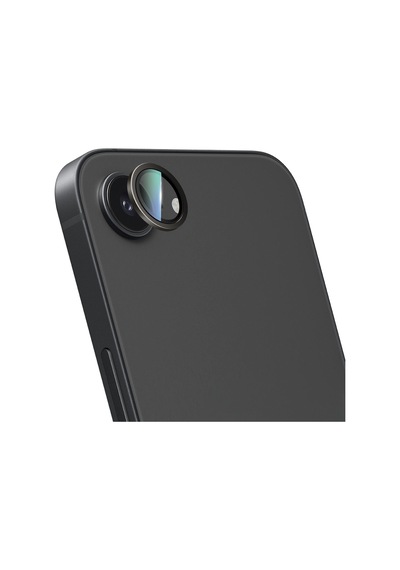 Apple Uyumlu   iPhone 16e Caseworld Alloy Serisi Oleofobik Anti Reflective Kamera Lens Koruyucu Siyah