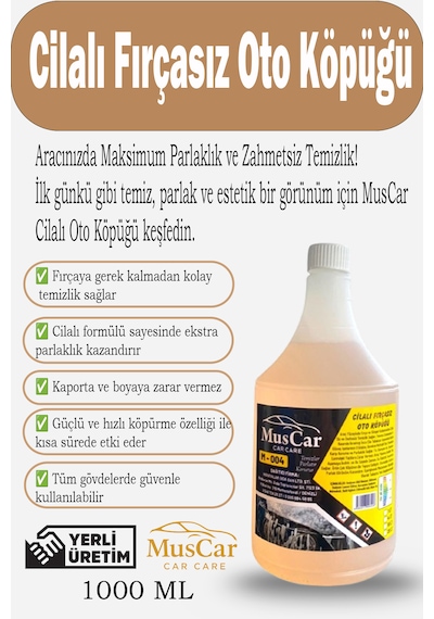 Muscar Cilalı Fırçasız Oto Köpüğü