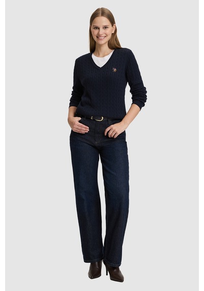 U.S. Polo Assn. Kadın Lacivert Basic Kazak 50327575-vr033