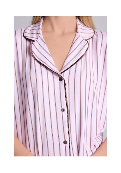 Defacto Regular Fıt Kısa Kollu 2li Softshell Açık Leylak Pijama Takımı H5043ax26aupr336 Mor-pr336