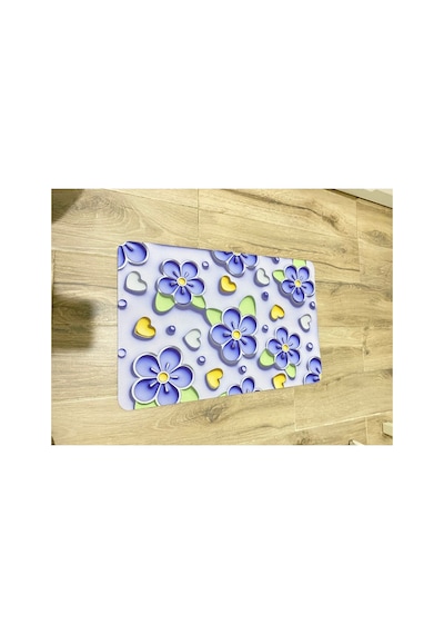 Buççin Online Mağaza Banyo Paspası, Kauçuk Taban Kaymaz Zemin Matı Duş Halısı, Otel/mutfak Dikdörtgen 3d 60x40 Cm Kauçuk Çok Renkli