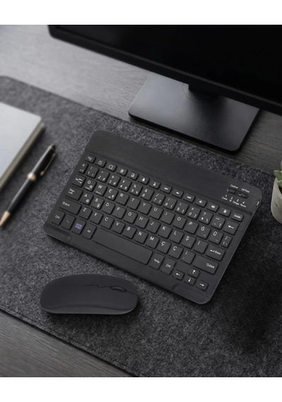 Bluetooth Klavye Mouse Seti Taşınabilir Wireless Bilgisayar Aksesuarı Mh-hs7956-9239
