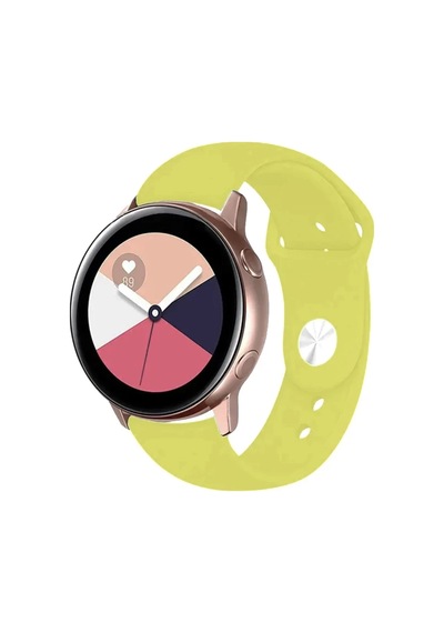 Newface Watch 22mm Klasik Kordon - Sarı Diğer