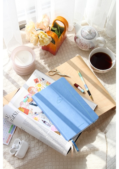 A5 Bullet Journal Noktalı Defter 140 Gr. 80 Yaprak Skylight Mavi